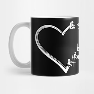 Physical Therapy cute love Therapist PT Therapy Assistant Mug